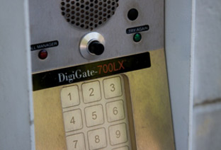 Secure Keypad Enrance to our Self Storage Units