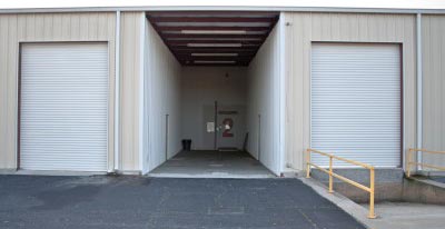 Moving Truck Entrance to our Storage Spaces